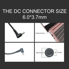 Asus Orjınal ADP-200JB  rog Zephyrus, TUF Gaming, ROG Strix 20V.5V 10A 200w İğne Uç 6.0x3.7mm Adaptör Şarj Cihazı Asus Fx505 fx506 Fa506 fx507 fa507