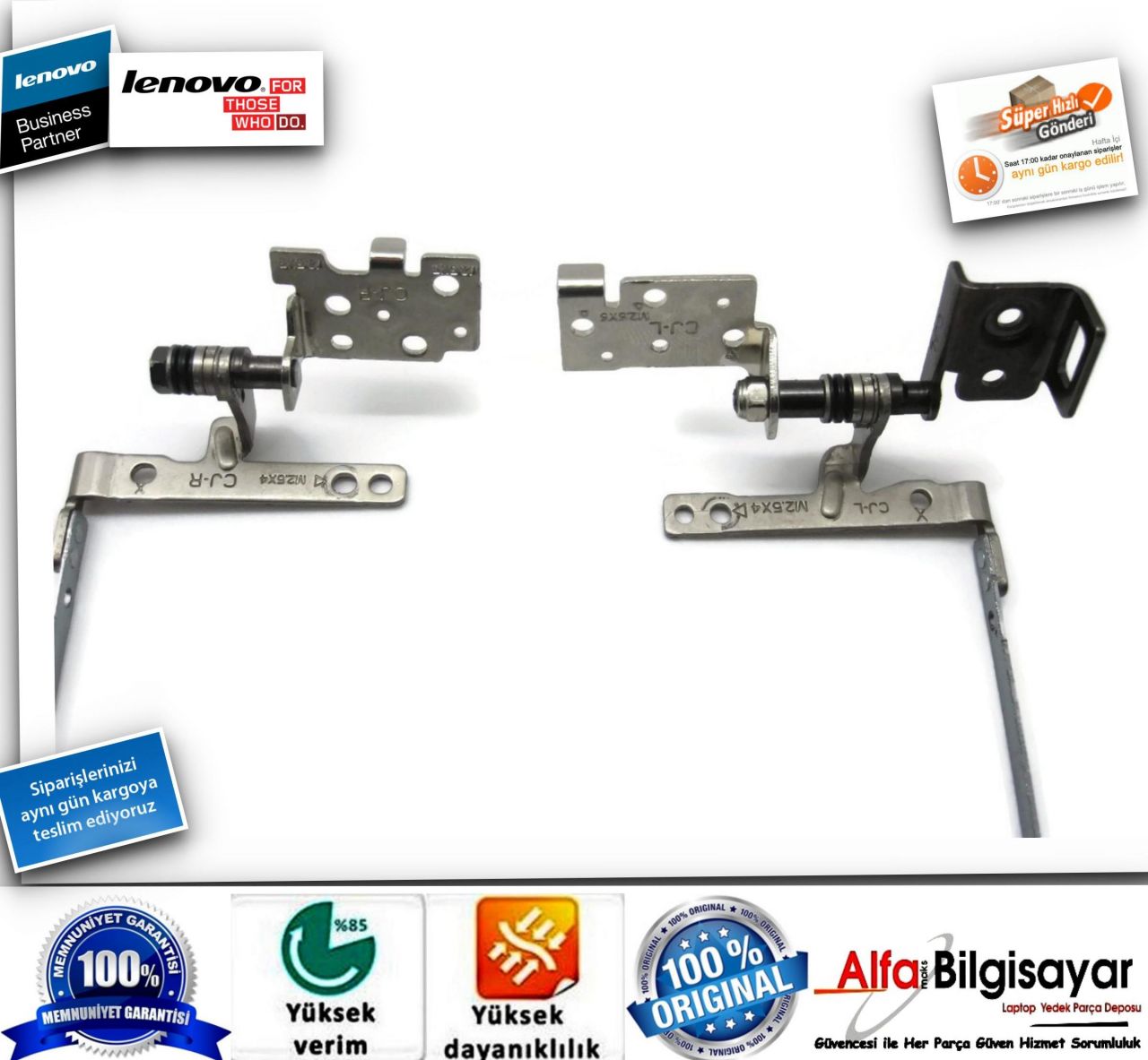 Lenovo IdeaPad N580 N585 N586 QIWG9-L   QIWG9-R AM00N000500  AM00N000600 Serisi Menteşe Takımı Sag Sol Orjınal