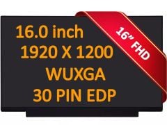 16.0 İnç 30pin 1920x1200 60hz lenovo Huawei  B160uan04.2, Mng007qs1-1, Mng007qs1-2, Mng007qs4-2, Mng007qs1-3, MNG007QS4-1, N160jce-ell, Nv160wum-n48 V8.0, Nv160wum-nh0, Nv160wum-nh3, Nv160wum-nh4, KD160N06-30NI-A003, , acer Lite 16 N24G1 Lcd Panel Ekran