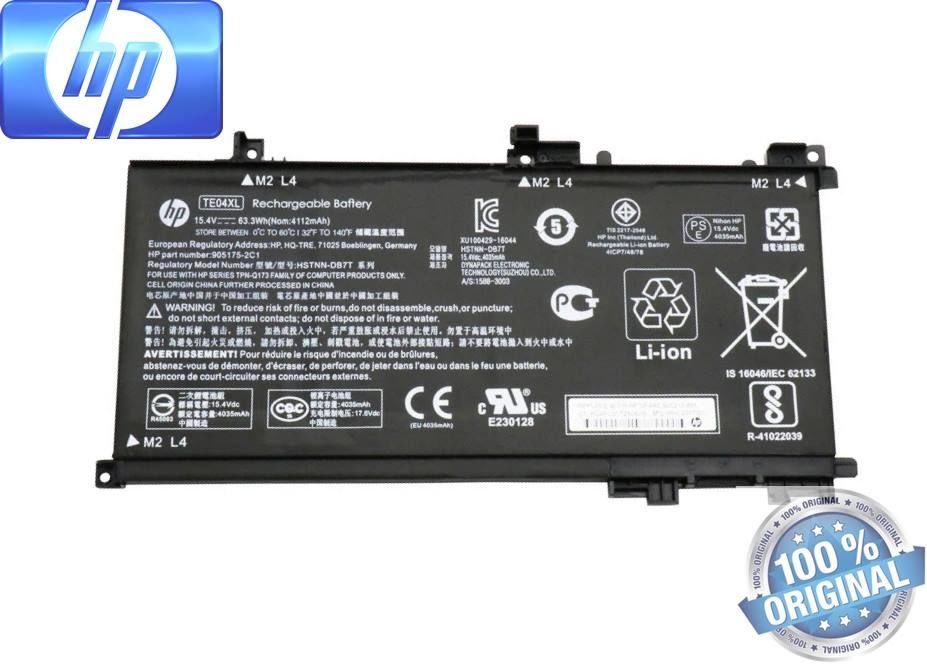 HP Orjınal TE03XL TE04XL Omen 15-ax, Pavilion 15-BC, TPN-Q173