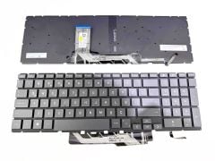 Hp Victus Gaming 15-fa, 15-fb 16-d, 16-e, 16-s, 16-r, Tpn-c169 Tpn-c170 Tpn-q263 Tpn-q264 Tpn-q278 Tpn-q279 V204346as1 Işıklı Orjınal  Füme Renk Klavye Tuş Takımı