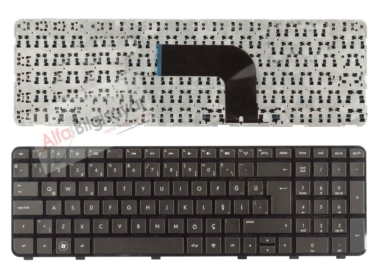hp pavilion envy dv6-7000 TPN-W108 serisi 9Z.N7YUW.001 NSK-CK0UW  dv6-7003st dv6t-7000 dv6-7100et dv6-7100st dv6-7110et dv6-7110st Tr Klavye Tuş Takımı Q - Türkçe