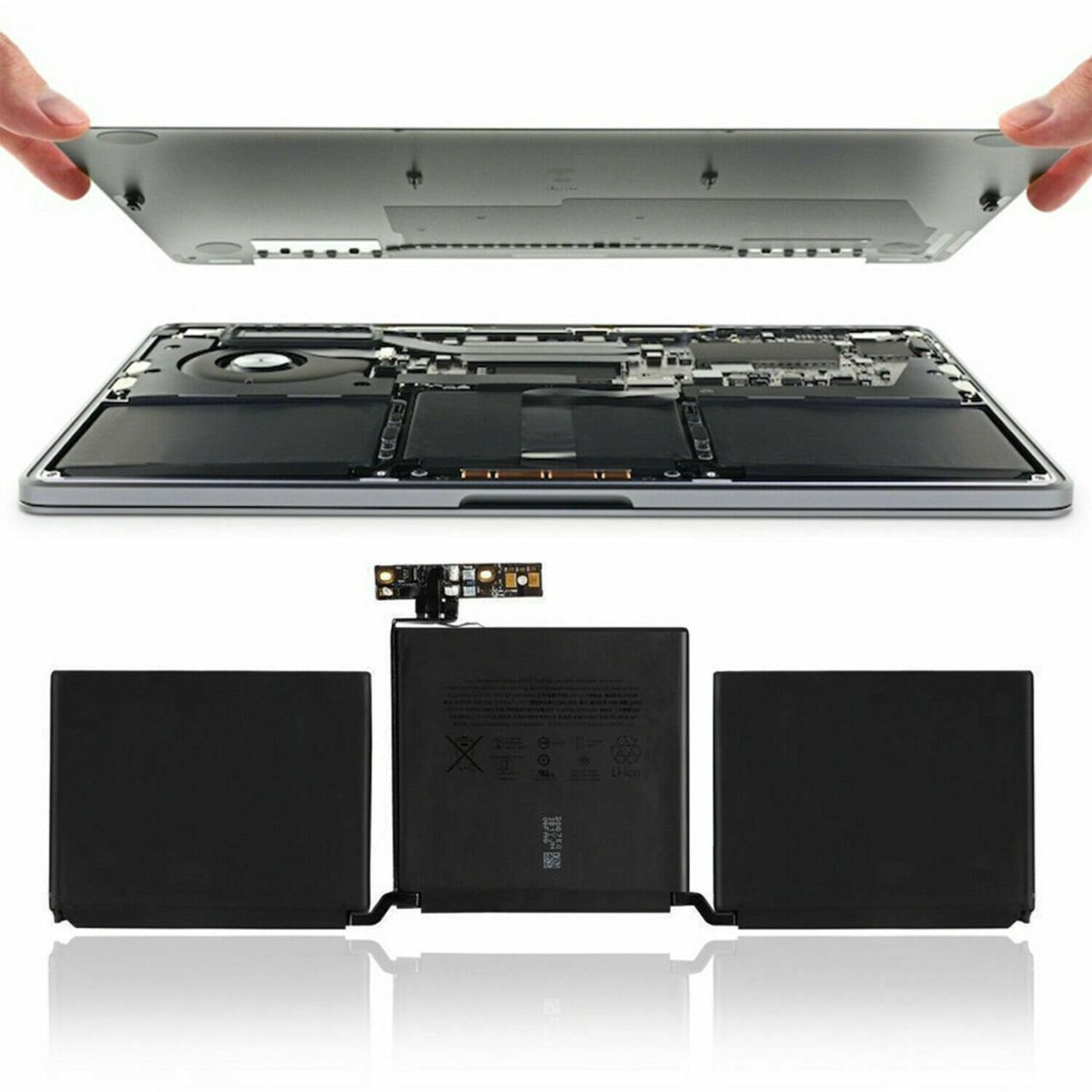Apple MacBook Pro 13'' Touch Bar A1708 Orjinal A1713 020-00945 Apple 2016 2017 emc 2978, emc3164  Batarya Pil
