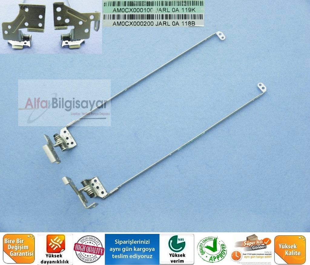 Toshiba satellite C660 C660D P755  P750 P755D  P750D Menteşe Sag Sol Takım Part No: AM0CX000100 AM0CX000200