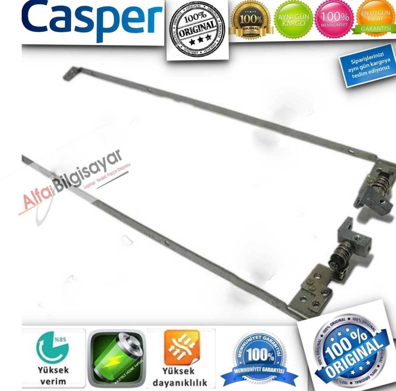 Casper Datron Tw3 Tw7 Serisi FBTW7009010, FBTW7010010 Serisi Laptop Hinges Menteşe Takımı Sag Sol