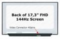 17.3'' 40Pin 144Hz FHD Ultra Slim (1920x1080) Slim Led NV173FHM-NX4 V8.0, B173HAN04.9 NV173FHM-N44 V3.1, N173HCE-G33 REV.C1 LP173WFG(SP)(B1) NV173FHM-N4A, B173HAN04.9 b173han04.7 NV173FHM-NX1 V8.0, b173han04.4 ne173fhm-nx1 Nv173fhm-ny2 Lcd Panel Ekran