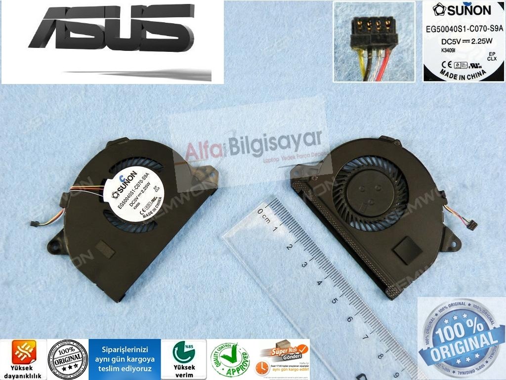 Asus Zenbook UX31 UX31A UX31E UX31LA UX31A Serisi Cooling Fan Sıfır A++