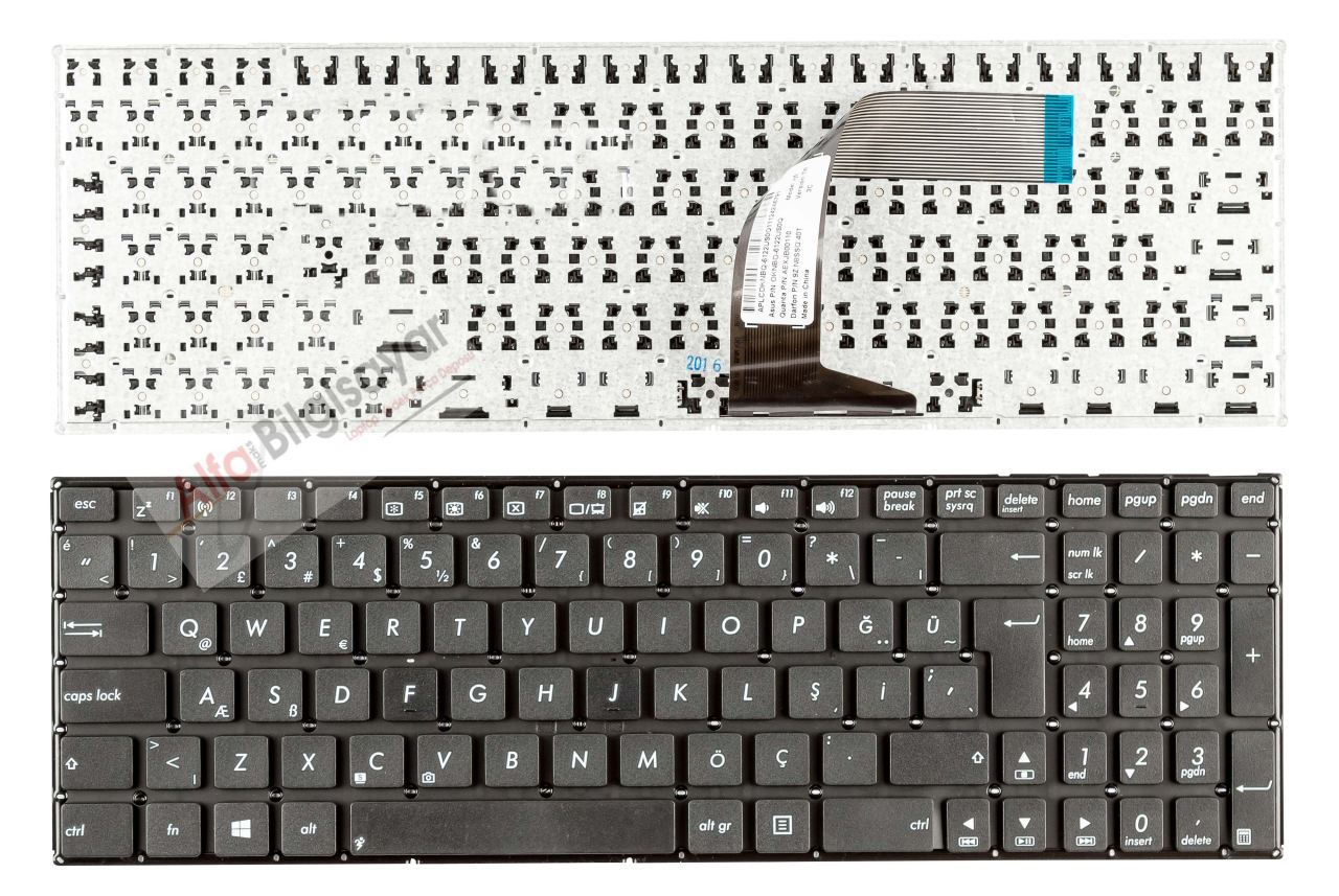 Asus X550A X550CA X550CC X550CL X550J X550JD X550JF X550L X550JK X550LC X550LA X550LAV X550LB X550LNV X550LD X550LDV X550LN X550VQ X550M X550VB X550VC X550VL X550W X550WA X550WE X550Z X550ZA X550ZE X550 X550C x550v X550vx X550jx X550E X550EA Klavye