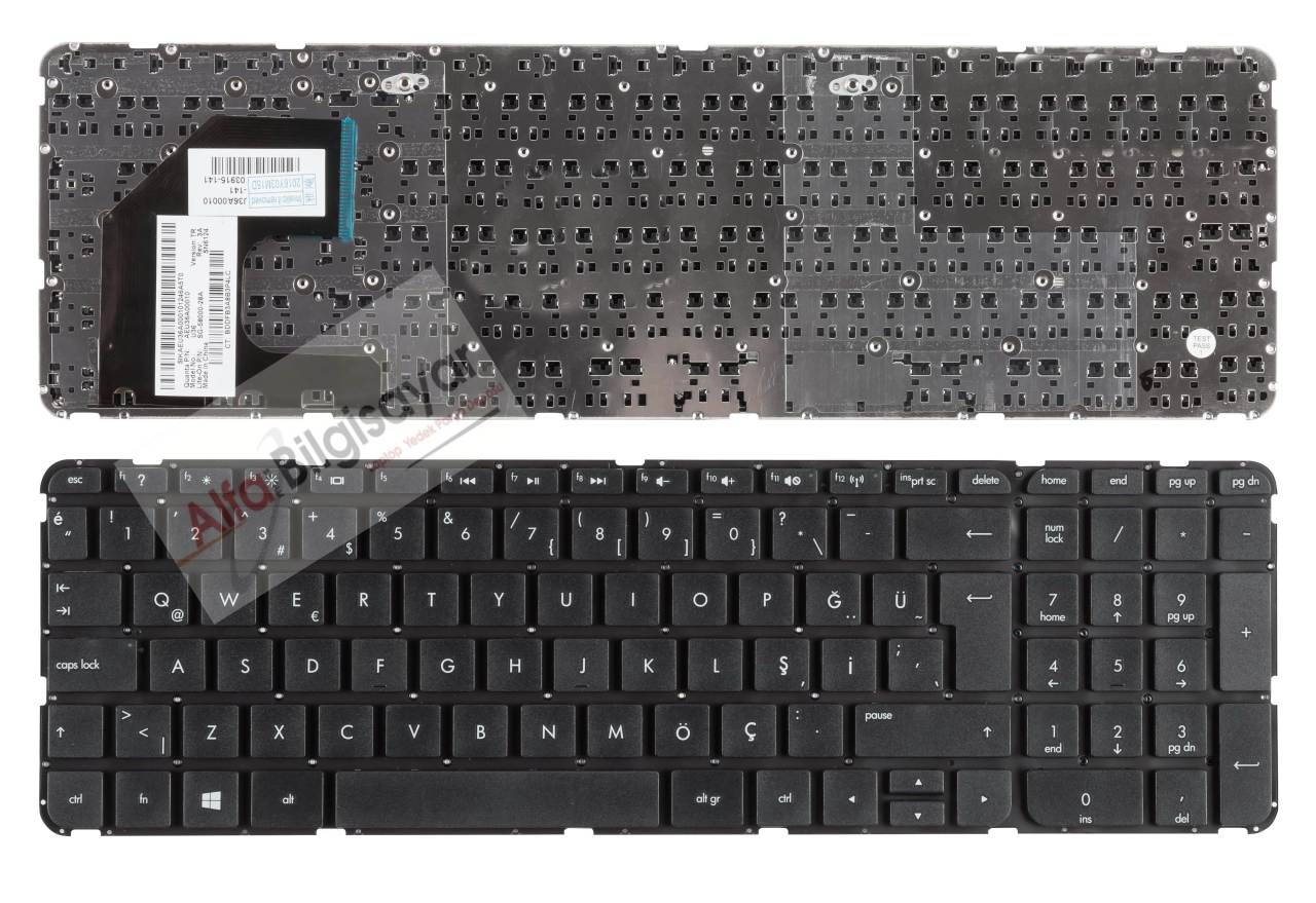 HP Sleekbook Ultrabook Pavilion 15-B Serisi  Black Turkish Tr Aeu36a00010 Laptop Klavye Tuş Takımı