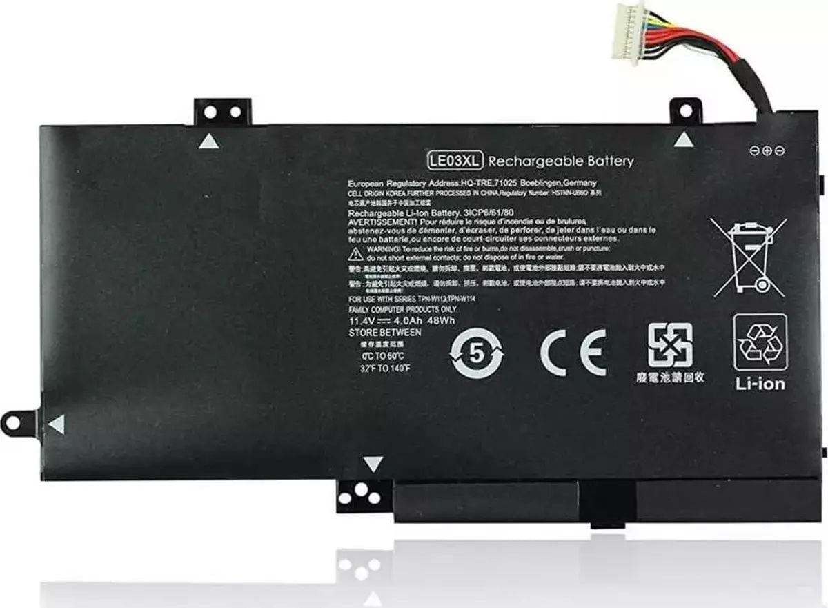 Hp 15-W 796220-541 796220-831 796356-005 HSTNN-PB6M HSTNN-UB60, HSTNN-UB6O, HSTNN-YB5Q, TPN-W113, TPN-W114 TPN-W116,LE03, LE03XL, Batarya pil