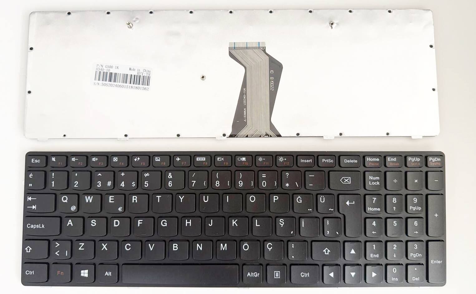 Lenovo ideapad G500, G505, G510  20236,80A6, 20240, 80AA  20238, 80A8   G700 G710 20236 20238 mp-12p8 Klavye Tuş Takımı