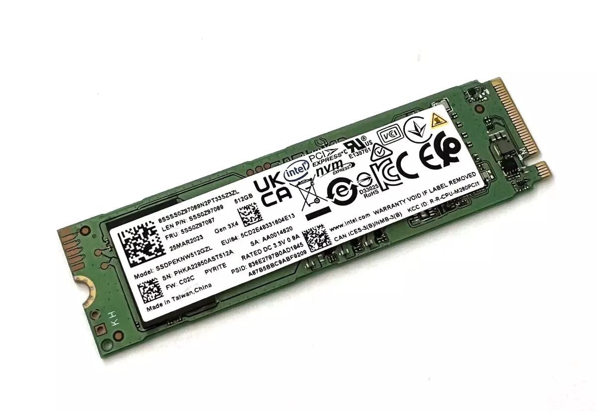 Intel 660P SSDPEKNW512GZL 512GB QLC Nvme M.2 2280 Pcie GEN3 X4 SSD SSS0Z97089 M.2 SSD Harddisk