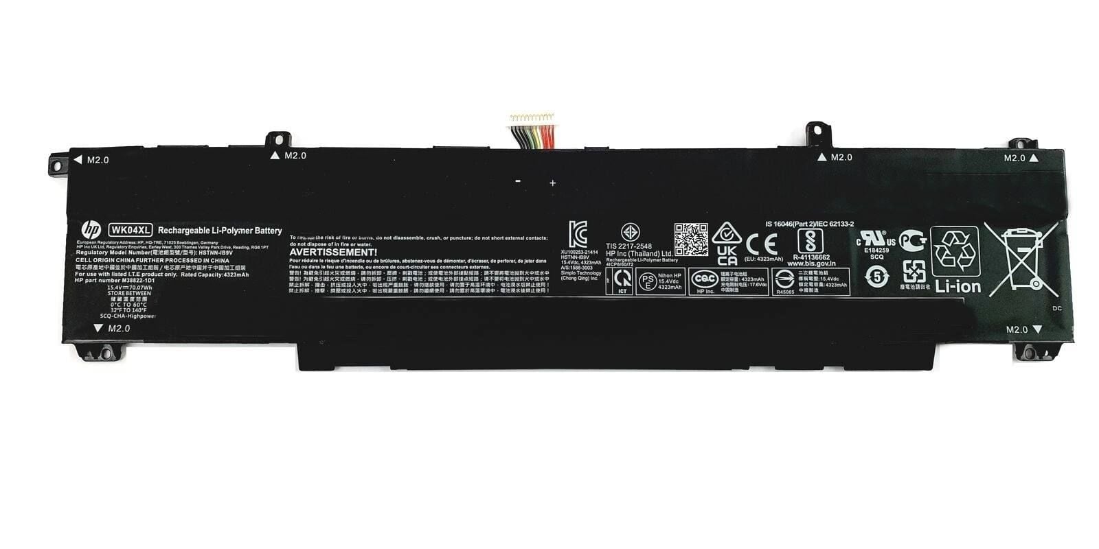 HP Victus 16-D, 16-E, 16-R, 16-S, 15-FA, 15-FB, Omen 16-B 16-C, WK04XL Hstnn-IB9V, M38822-1D1 HSTNN-OB2C Tpn-q263 Tpn-q264 Tpn-q278 Tpn-q279 HSTNN-WB0B M38822-1D1 M38822-AC1 M38822-CE1 M38822-171 M39179-005 WK04070XL WKO4XL  Orjınal Batarya Pil