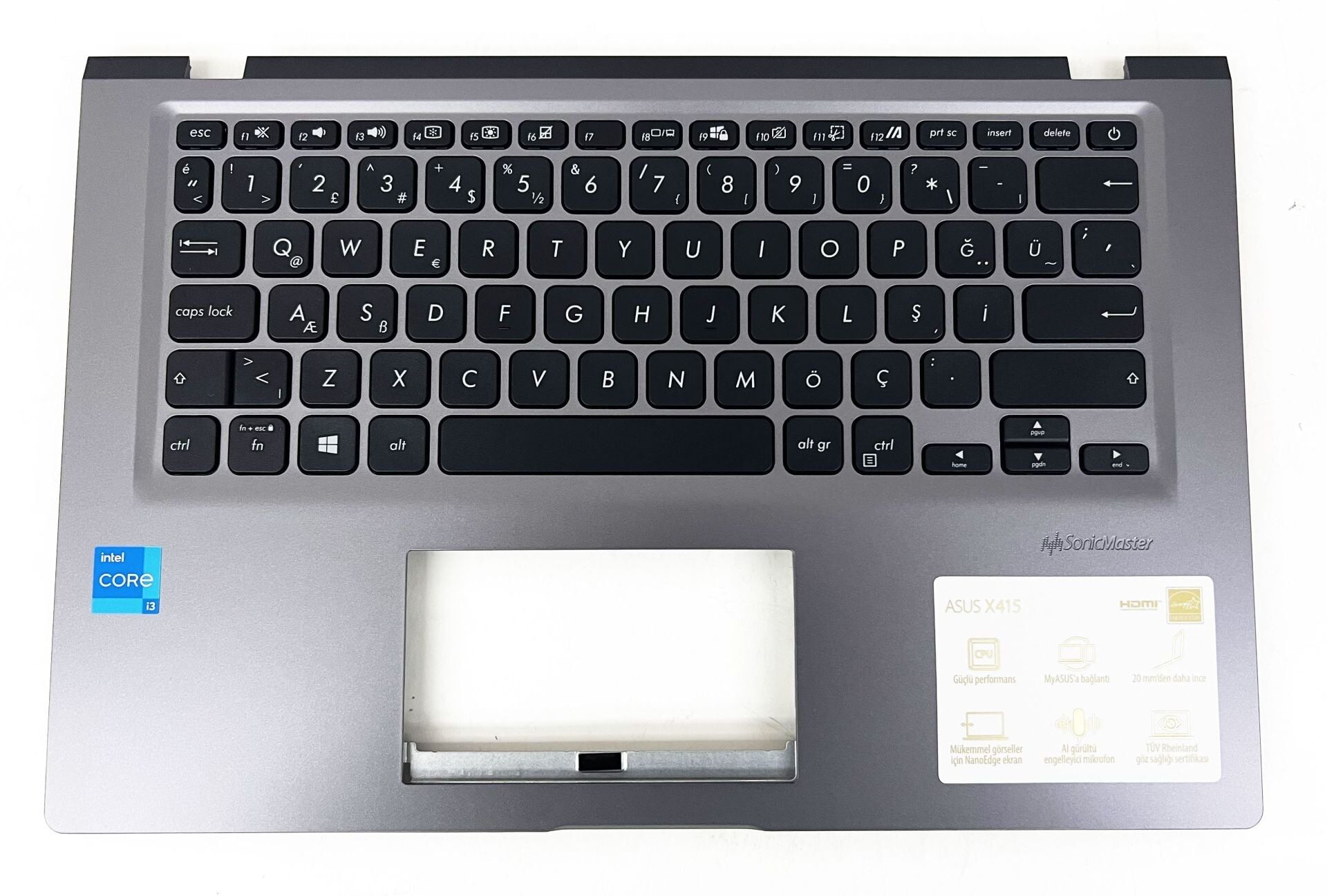 Asus X415D X415DA X415E X415EA X415J X415JA X415JF X415JP X415M X415MA X415U X415UA Klavye Kasalı Takım üst kasa