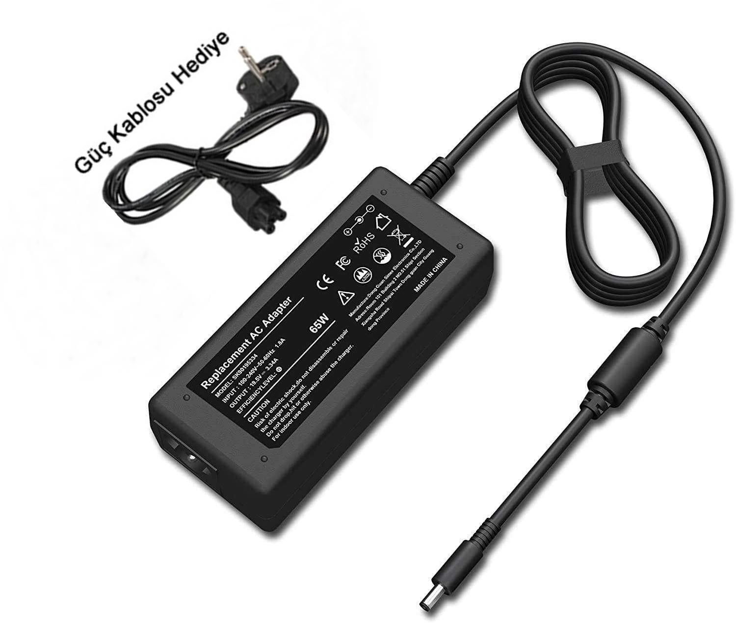 Dell 19.5v 3.34A 65w Ultrabook  Adaptörü Şarj Cihazı 4.5 x3.0mm ince uç 0MGJN9 65w 4.5MM X 3.0MM DA45NM140, DA65NM111-00, HA65NS5-00, HK45NM140, Adaptör Şarj Cihazı 3RG0T, GM456, 0JT9DM, JT9DM, 43NY4, 4H6NV,5K74V, TJ76K, 5NW44, 70VTC, 74VT4, G6J41,