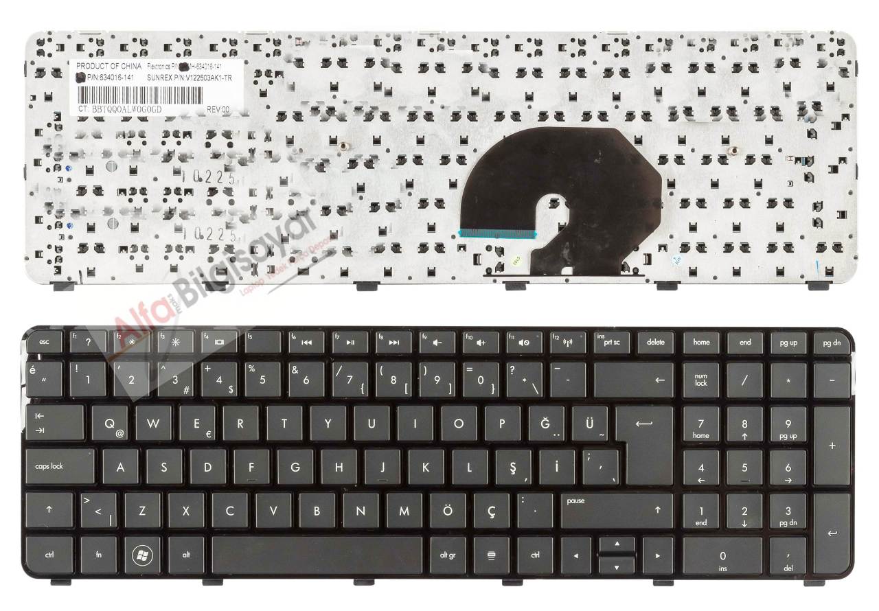 Hp Pavilion Dv7-6000 dv7t-6000 dv7-6b00, dv7-6c00 634016-141,   639396-141,   664264-141,  666001-141, 90.4RN07.P01, 90.4RN07.S1D  NB39, SN5111, 2B-03901W601  NSK-HJ0US, NSK-HJAUW  SG-46200-28A, SG-46200-XUA  V122503AK1-TR, V122503AS1  Klavye Q-Türkçe