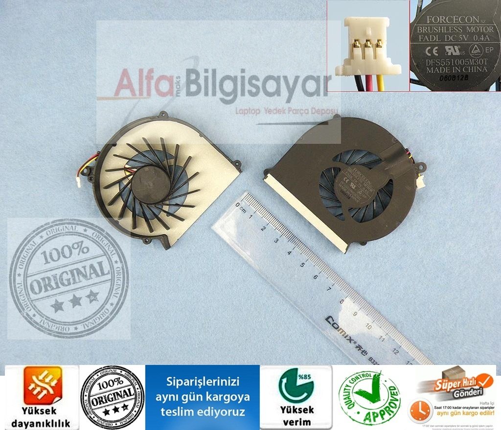 Hp Compaq Presario CQ57 630 635 G57 430 431 435 G43 Fan Dfs551005m30t Laptop Fan Laptop Cooling
