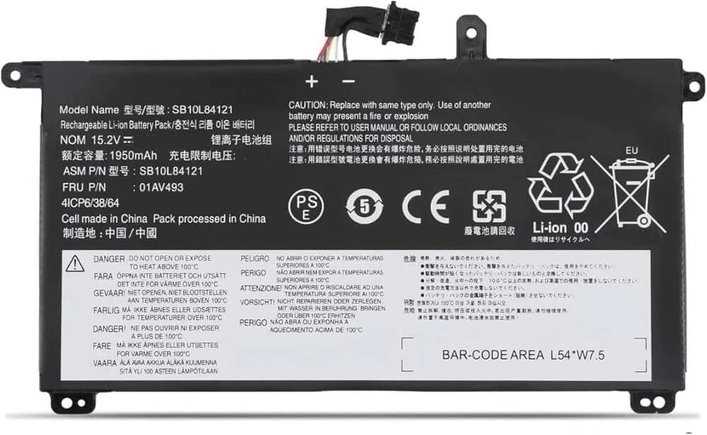 Lenovo Thinkpad T570 T580 P51s P52s 20L9 20LA 20JW 20JX 01AV493 Tp00085a Tp00085a batarya İç Batarya Pil
