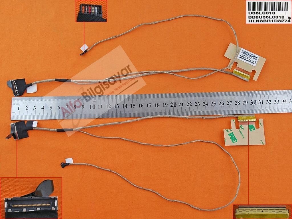 hp Pavilion Sleekbook 15-b serisi 701681-001 DD0U36LC000 DD0U36LC010 DD0U36LC030 Lcd Led Data Kablo  Lvds Cable