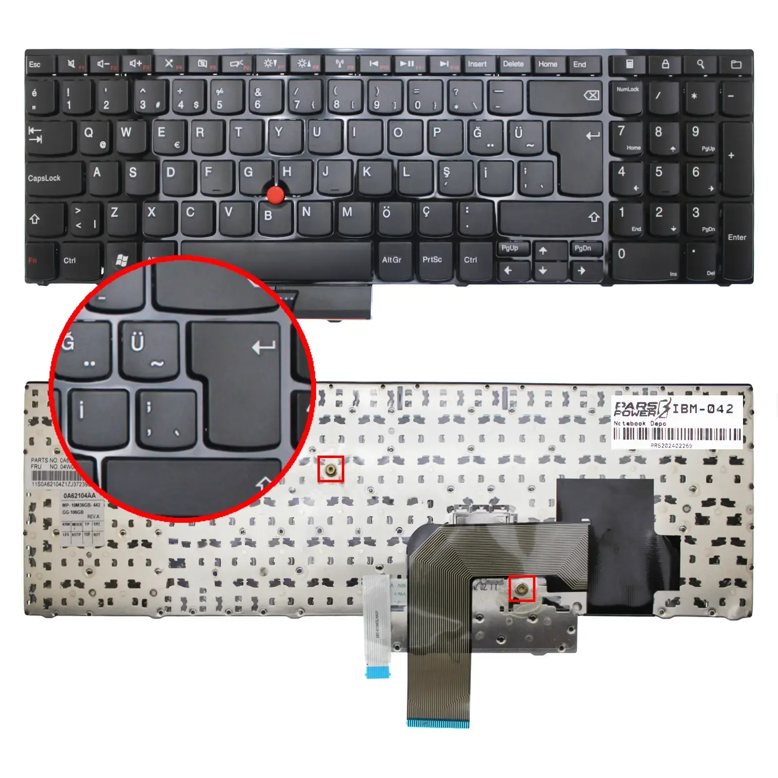 Lenovo Thinkpad Edge E520 E525 04w0872 0a62075 04w0900 04w0864 04w0907 04w0871  Klavye Tuş Takımı