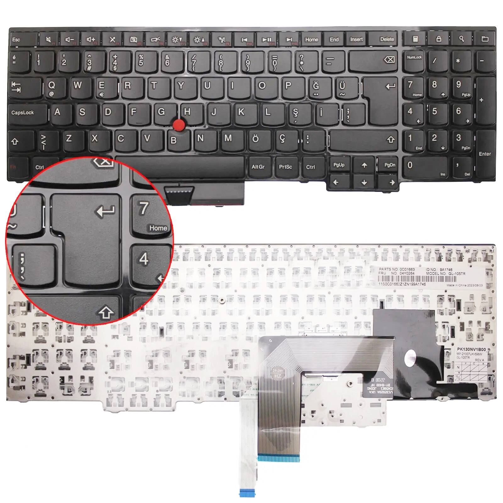 Lenovo Thinkpad Edge E525 E530 E530C E535 E545  Klavye  tuş Takımı