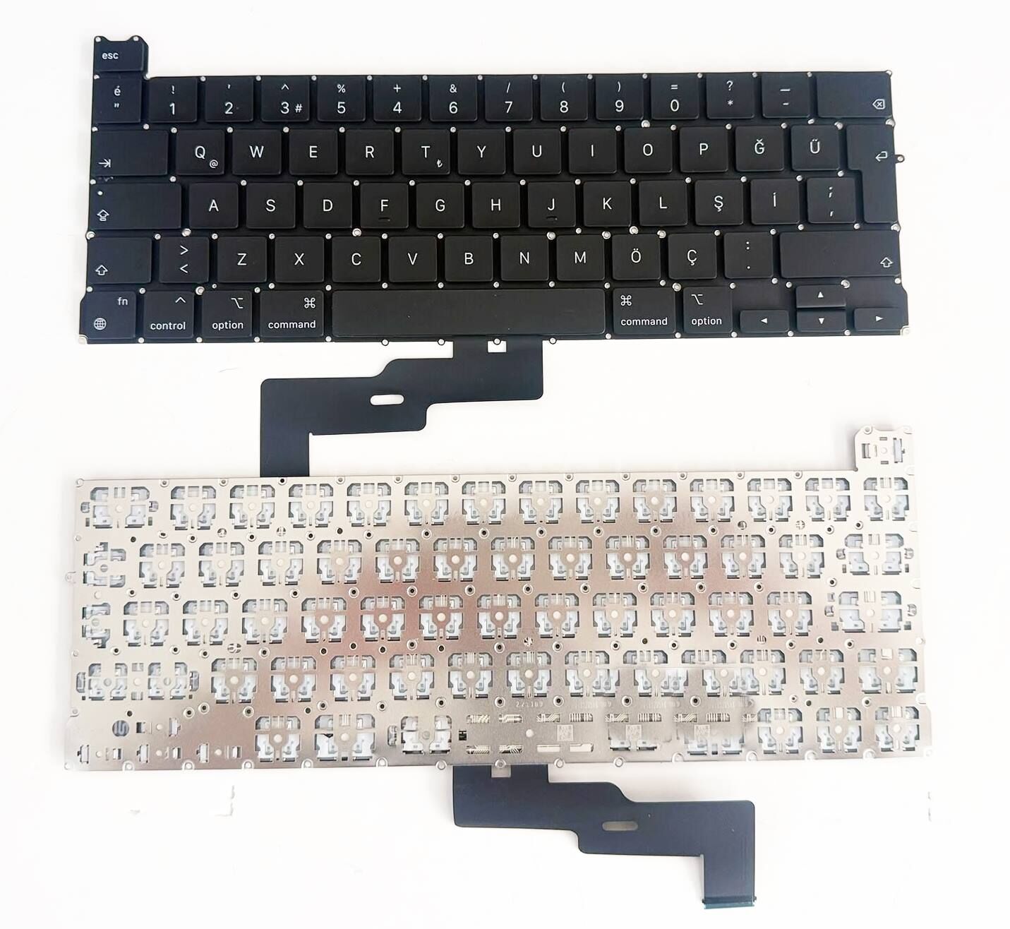 Apple Macbook Pro 13 M1 M2 A2338 A 2338  2020 2022 Emc 3578 Emc 8162 Emc3578 Emc8162 Mneh3lla Mnej3tua Mnep3lla Mneq3tua Myd82lla Myd82tua Myda2tua Mydc2lla Myd92lla Myda2lla Myd92tua Klavye Tuş Takımı Büyük enterli
