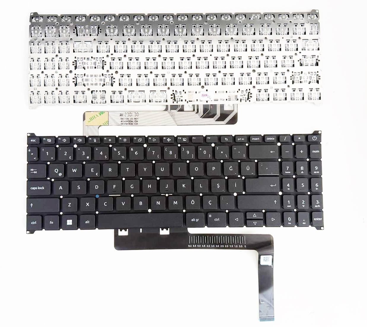Acer Aspire 3 A315-24, A315-24p A315-44 A315-44p, A315-59 A315-59G, Aspire 5 A515-47 A515-48M A515-51G 515-52G A515-54 A515-54G A515-57 A515-57G A515-58M A515-58MT A515-58P A515-58PT 7 A715-76 A315-510P A715-52 A715-78 V15 ANV15-41 ANV15-51 N23Q22 Klavye