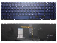 Hp Victus Gaming 15-fa, 15-fb 16-d, 16-e, 16-s, 16-r, Tpn-c169 Tpn-c170 Tpn-q263 Tpn-q264 Tpn-q278 Tpn-q279 V204346as1 Işıklı Orjınal  mavi Renk Klavye Tuş Takımı
