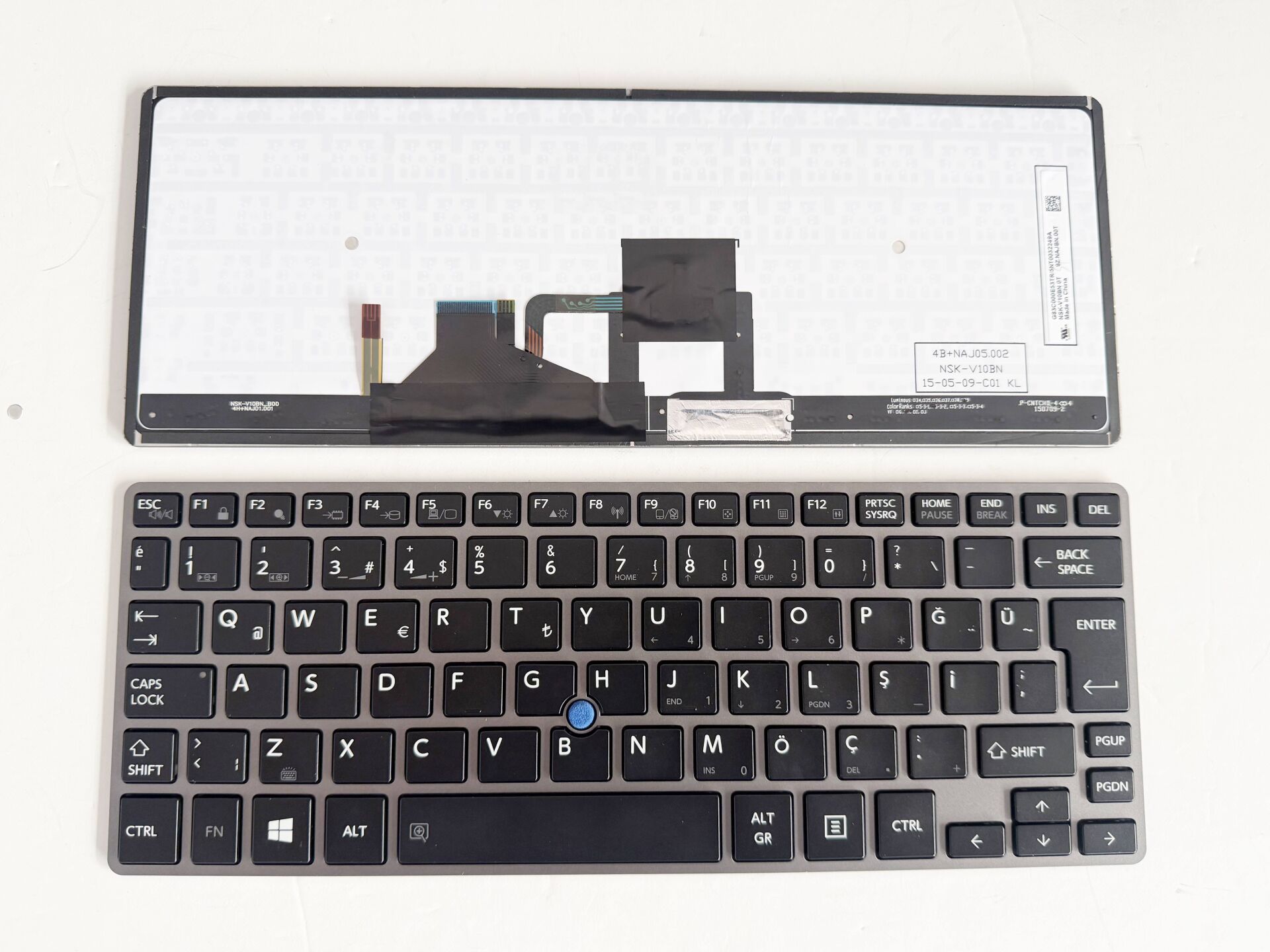 Toshiba Portege Z30-A Z30-B Z30-C Z30T-A 9Z.Najbn.001 9Z.Najbn.00T Nsk-V10Bn 01 Nsk-V10Bn 0T Klavye Aydınlatmalı Işıklı Klavye
