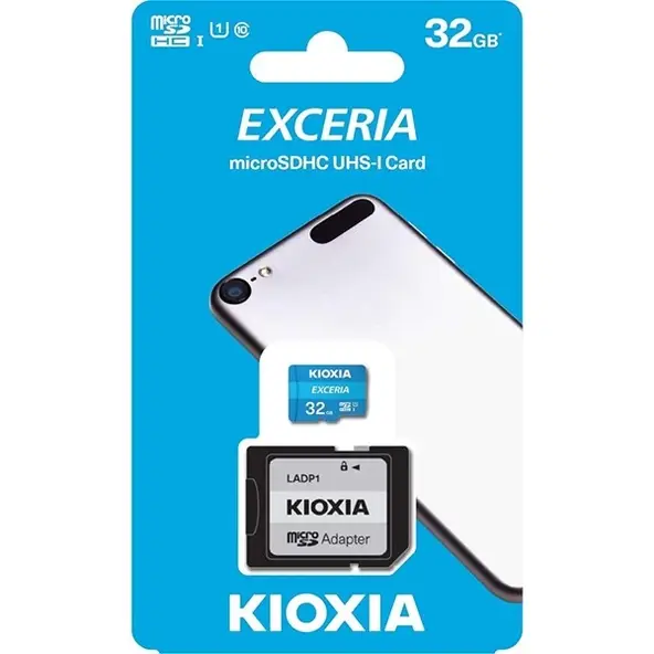 Kioxia 32GB Exceria MicroSDHC UHS-1 Class-10 100MB/sn Hafıza Kartı (LMEX1L032GG2)