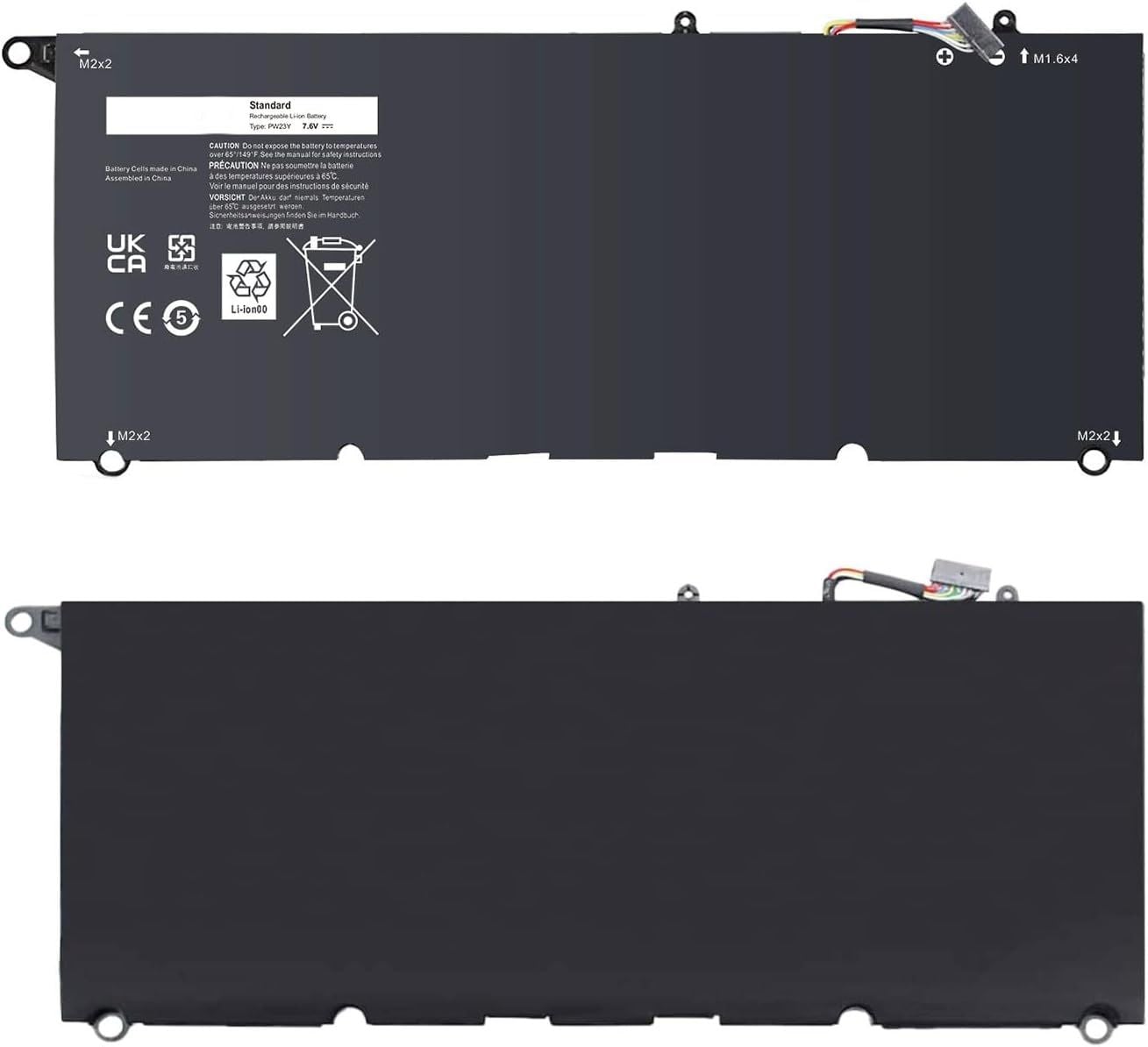 Dell XPS 13 9360, P54G, RNP72 0TP1GT PW23Y, RNP72, TP1GT , P54G001, P54G002 GDQCBH2 13-9360-D1605T D1705G Batarya Pil A+++