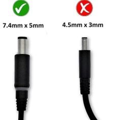 Dell 130W, 19.5V 6.7A LA130PM190, 0GYWCG, 19.5V 6.7A PA-4E DA130PE1-00 LA130PM121 7.4mm x 5.0mm, Kalın uç Orjinal Adaptör FA130PE1-00, DA130PE1-00