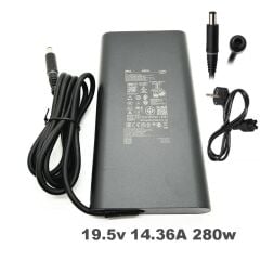 Dell Alienware X16 280W 19.5V 14.36A LA280PM230 HA280PM230 7.4*5.0MM 492-BFDK, T7MK3, 060V9, JNVJJ, CWMHT, 2V9TY, 492-BDPN, 492-BDPR Alienware M15 M16 M17 M18 16X 18 Precision Adaptör Orjinal Şarj Cihazı