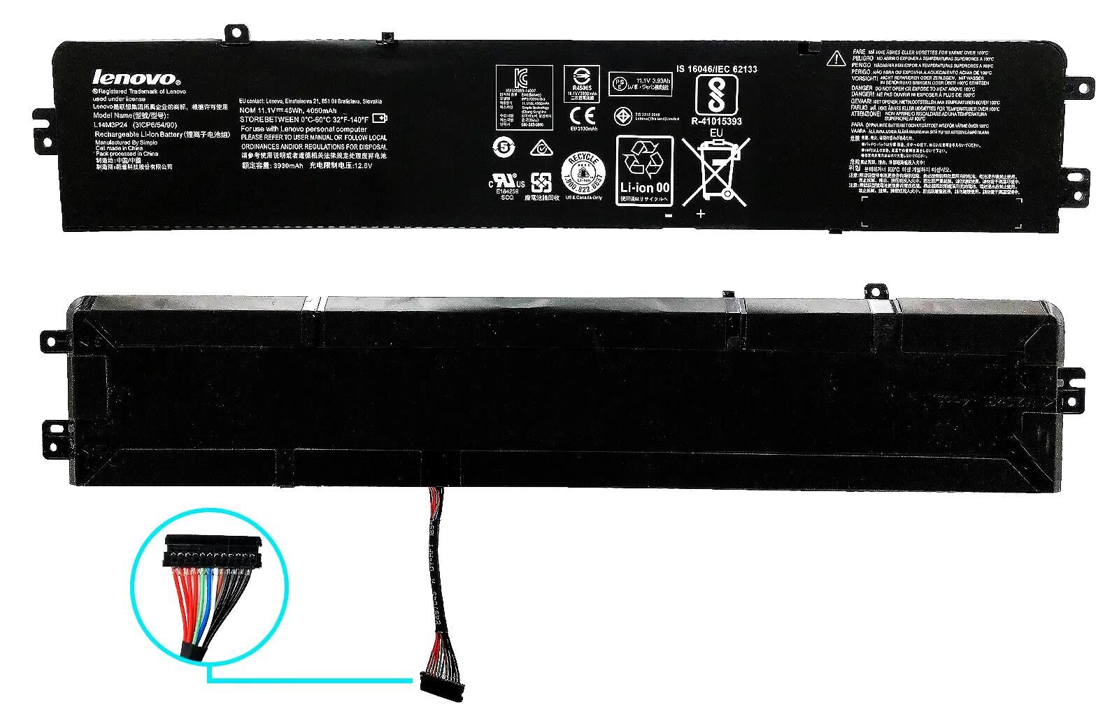 Lenovo Orjinal IdeaPad Legion L14M3P24 L16S3P24 L16M3P24 L14S3P24 700-15, 700-15ISK 700-17ISK 80RU, Y520-15IKBN 80Y5 81A0, Y520-15IKBA 80WY, Y520-15IKBM 80WK 80YY, Y520-15IKBN 80YY, R720-15IKBN Batarya Pil