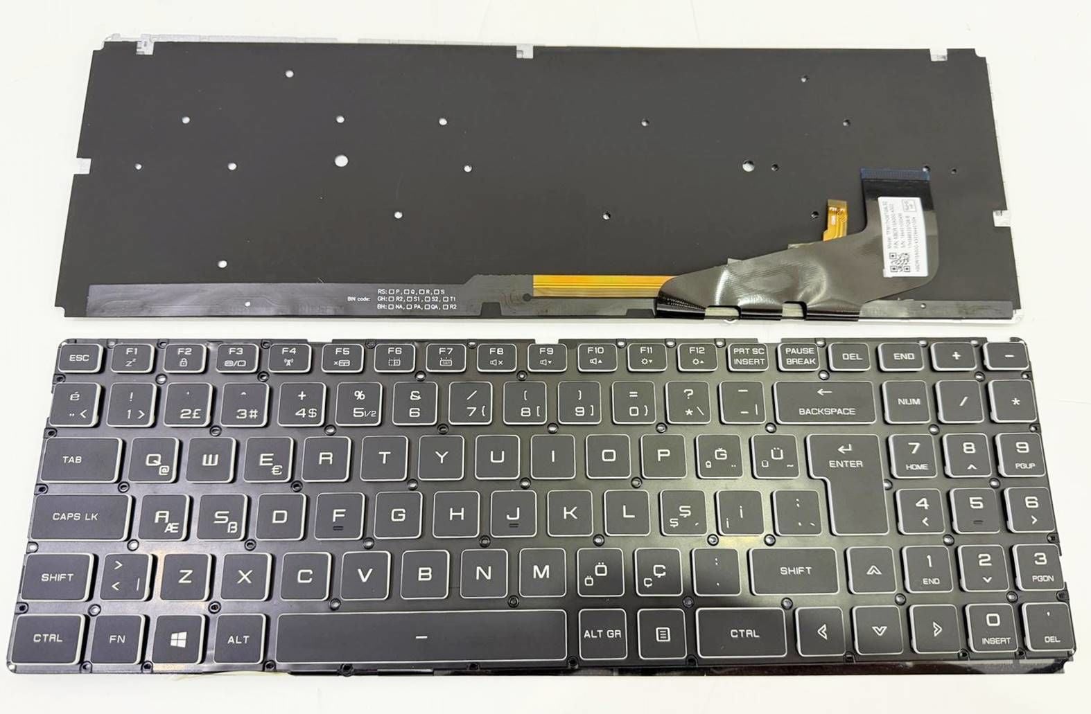 Monster Abra A5 V15 Serisi Rgb A5 V15.1, A5 V15.2, A5 V15.3, A5 V15.4, A5 V15.7, GK5MRFV Orjinal Klavye Tuş Takımı