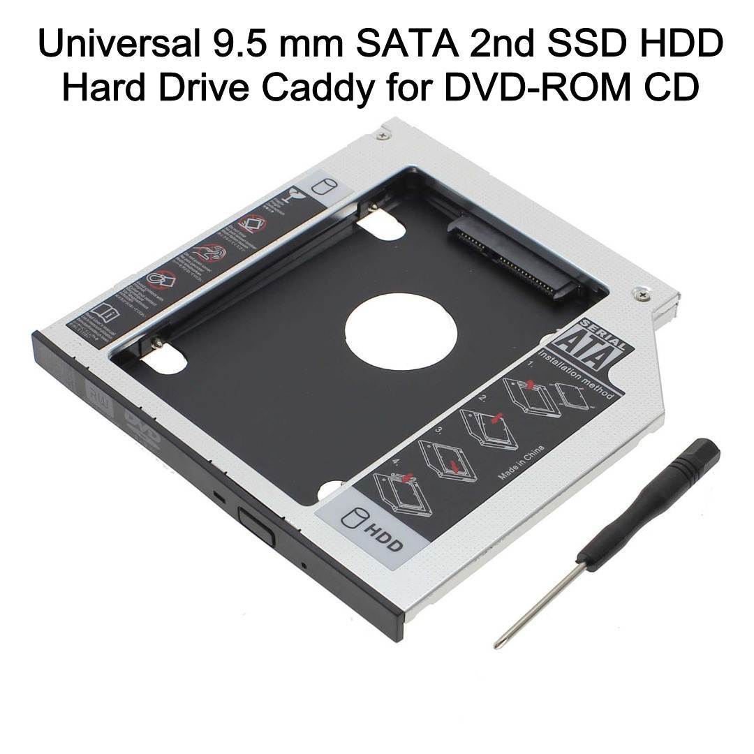 9.5mm DVD Yuvasına SSD HDD Bağlama SSD CADDY KIZAK 2.ci harddisk