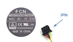 Monster 5v 0.5A  Abra 6-31-n5502-102-1 A5, A5 V6.2, abra a5 v12.1,  A7 Tulpar T5  6-31-n5502-102 DFS551205WQ0T  N550RC N870HK1 N850HJ1, N850HK1  N870HC, N870HJ1 ABRA A5 V9.2,  Fan Cooling