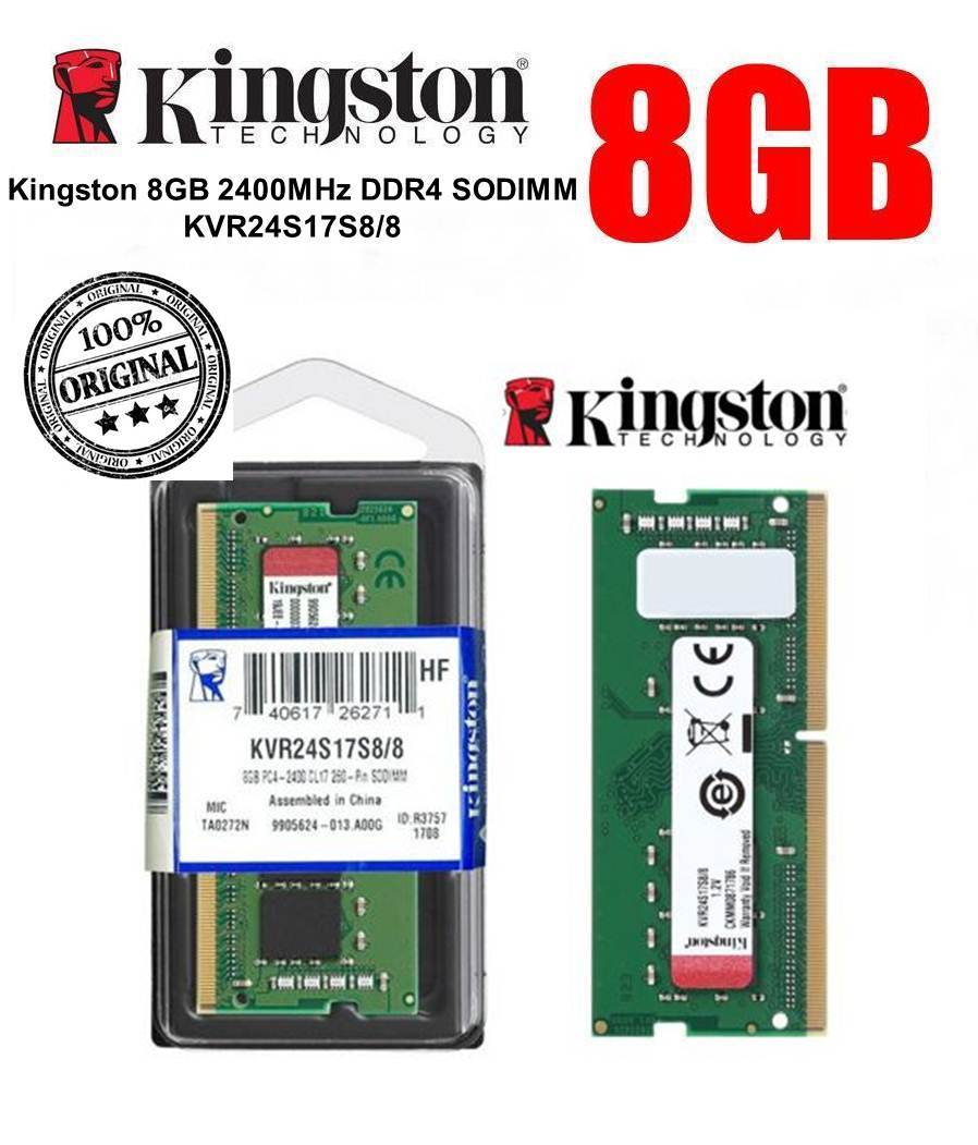 8gb Kingston DDR4 2400MHz 1.2V SODIMM Notebook Ram Bellek