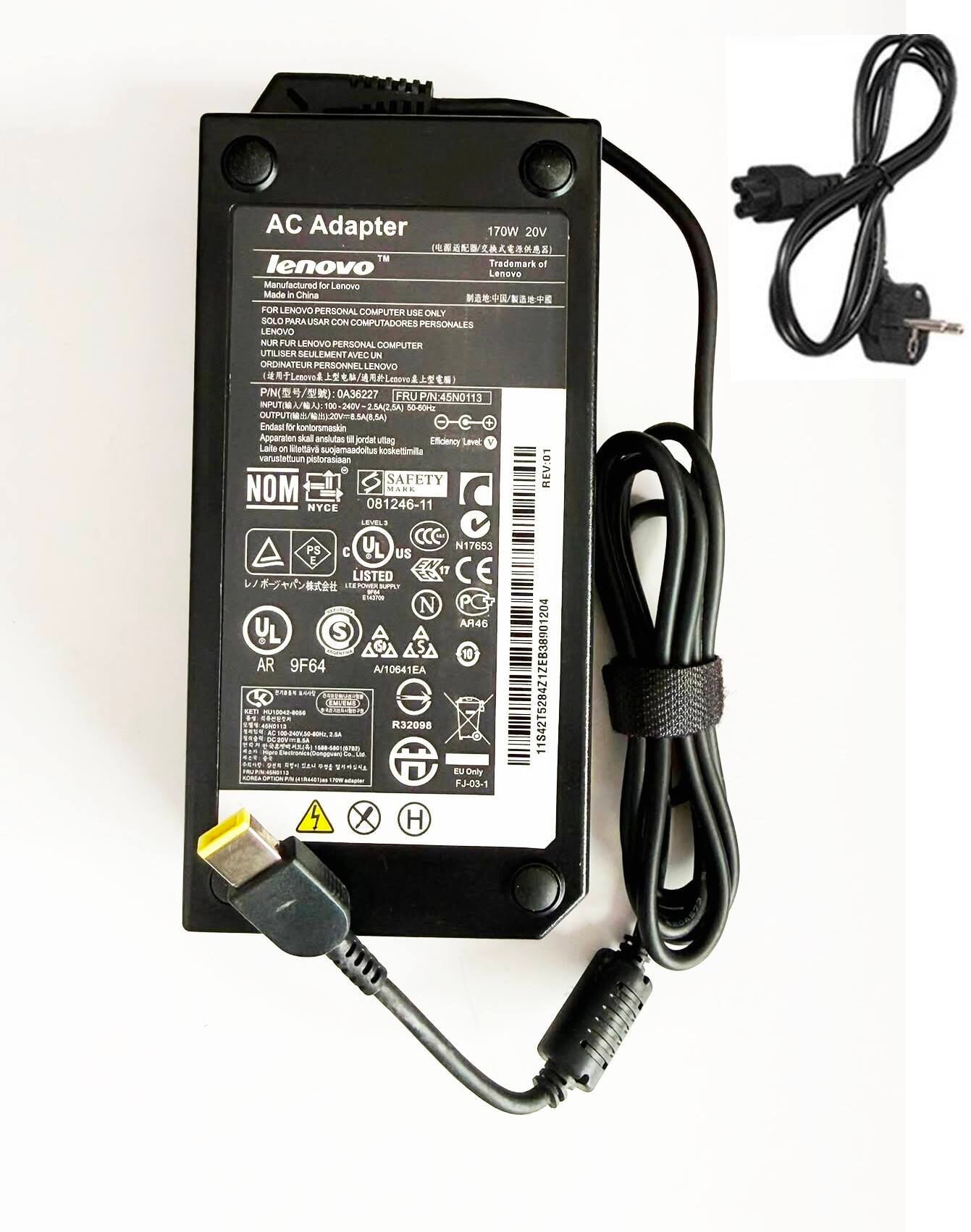 Lenovo Orjinal Gaming Dikdörtgen Pinli Uç Usb Tip Adaptör Şarj Cihazı 20V 8.5A 170W  4X20E50574 ADL170NLC3A 36200321 45N0487 ADL170NLC2A ADL170NLC2A ADL170NLC3A 45N0370 45N0373 45N0374 45N0375 45N0487 4X20E50574 36200321 PA-1171-71