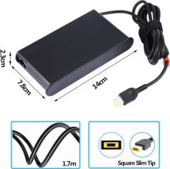 Lenovo 20V 11.5A 230w Gaming Dikdörtgen Pinli Uç Usb Tip Adaptör Şarj Cihazı ADL230NDC3A ADL230NLC3A ADL230SDC3A, ADL230SCC3A ADL230NLC3A
