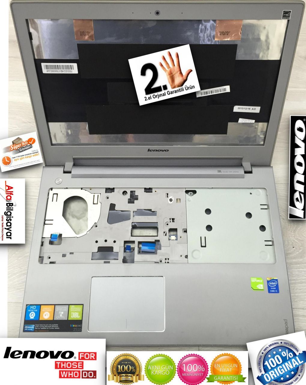 Lenovo ideapad Z510 20287 komple kasa  2.el