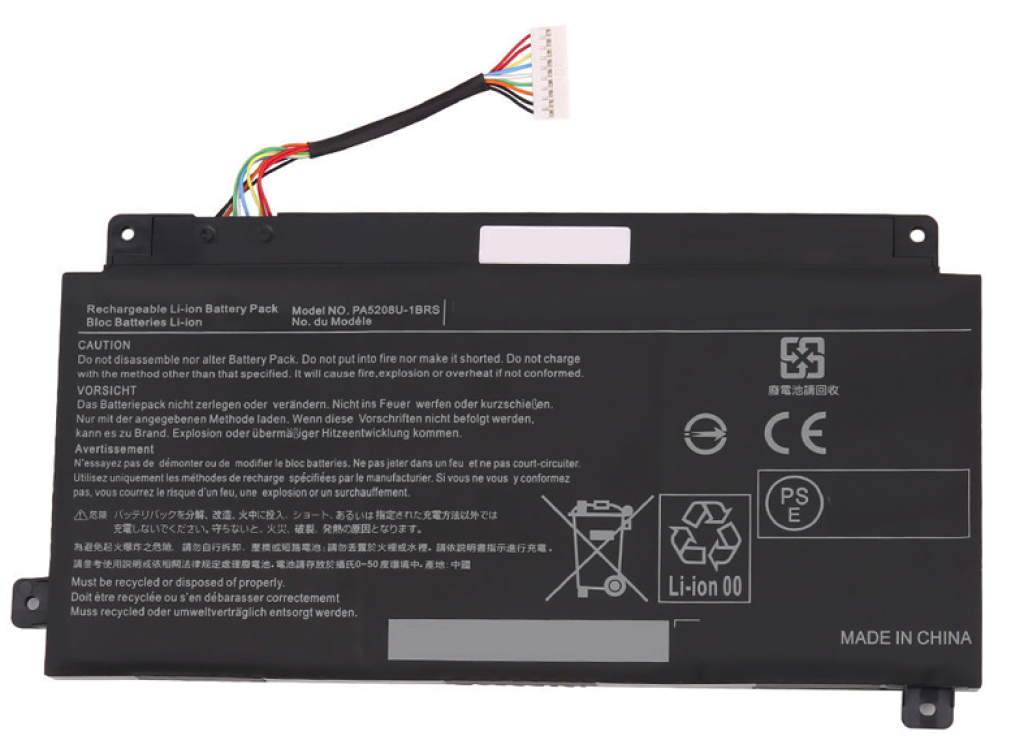 Toshiba Radius 14 L40W-C E40W-C E45Dw Fusion S50W-C L55W-C L50W-C P50W-C P55W-C S55W-C E45Dw-C P50Wt-C Pspvje, Chromebook 2 Cb30-B Cb30-C Cb35-B Cb35-C, Pa5208U-1Brs Batarya