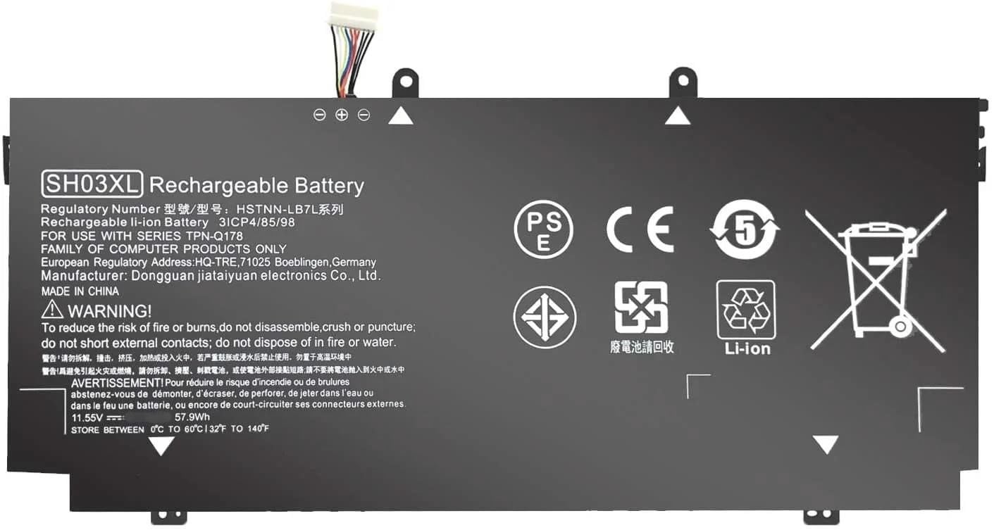 HP Spectre  x360 13-ab 13-ac, x360 13-w Envy SH03XL SH03057XL HSTNN-LB7L TPN-Q178 901345-855 859026-421, 859356-855  Batarya Pil
