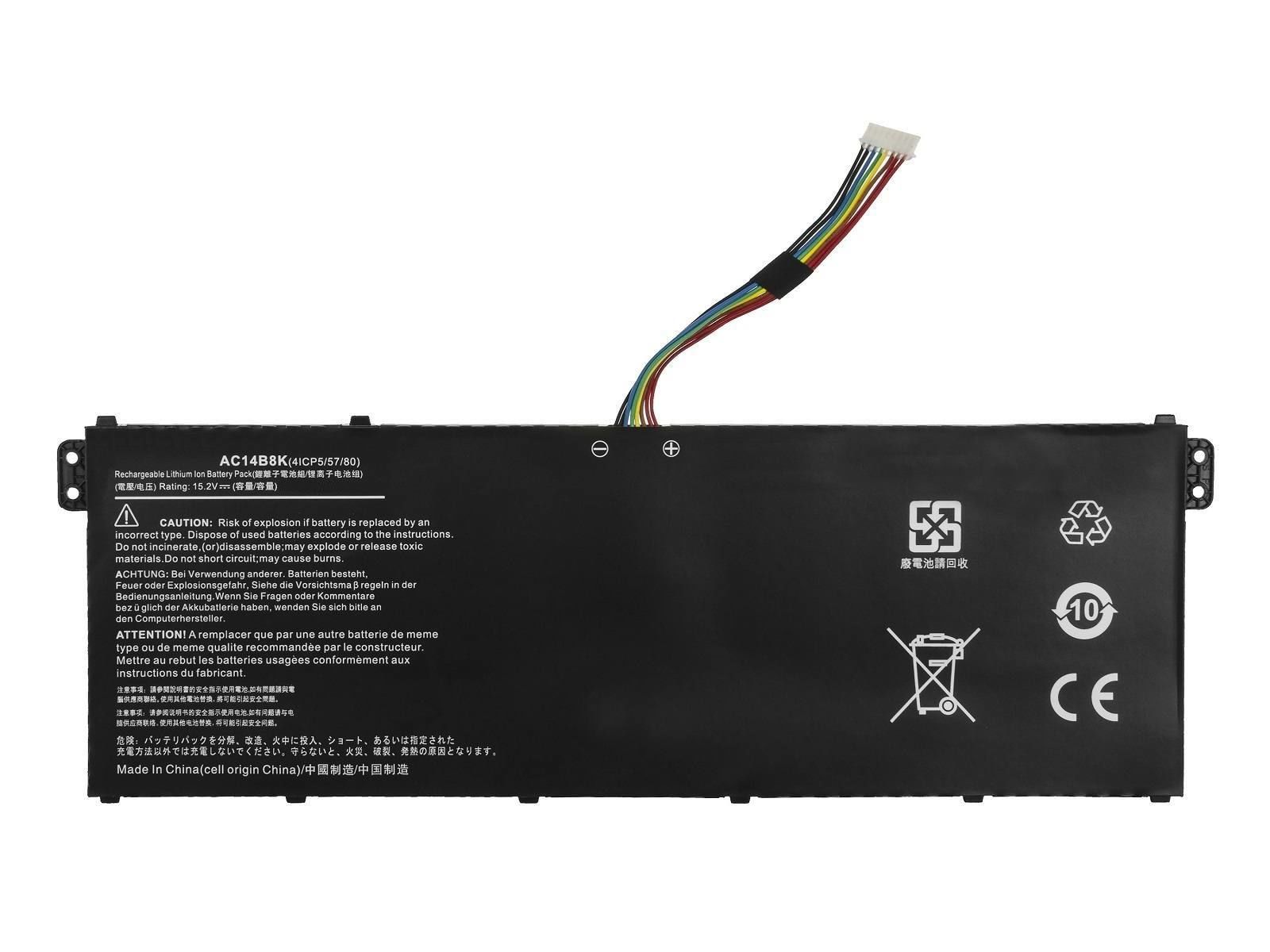 Acer Ac14b8k, Ap14b8k, Ap19b5l, Ap19b5ljw Ac14b18k Ac14b3k Ac14b7k Ms2392 Ms2394 Ms2397 N15w5 N16c1 N16p7 N16ps N19c1 N19c4 N19c5 N20c12 Nitro An515-31, 5 An515-41, 5 An515-42 Np515-51 A515-55, 5 A515-55g A515-53g, 5 A515-54, 5 A515-54g Batarya Pil
