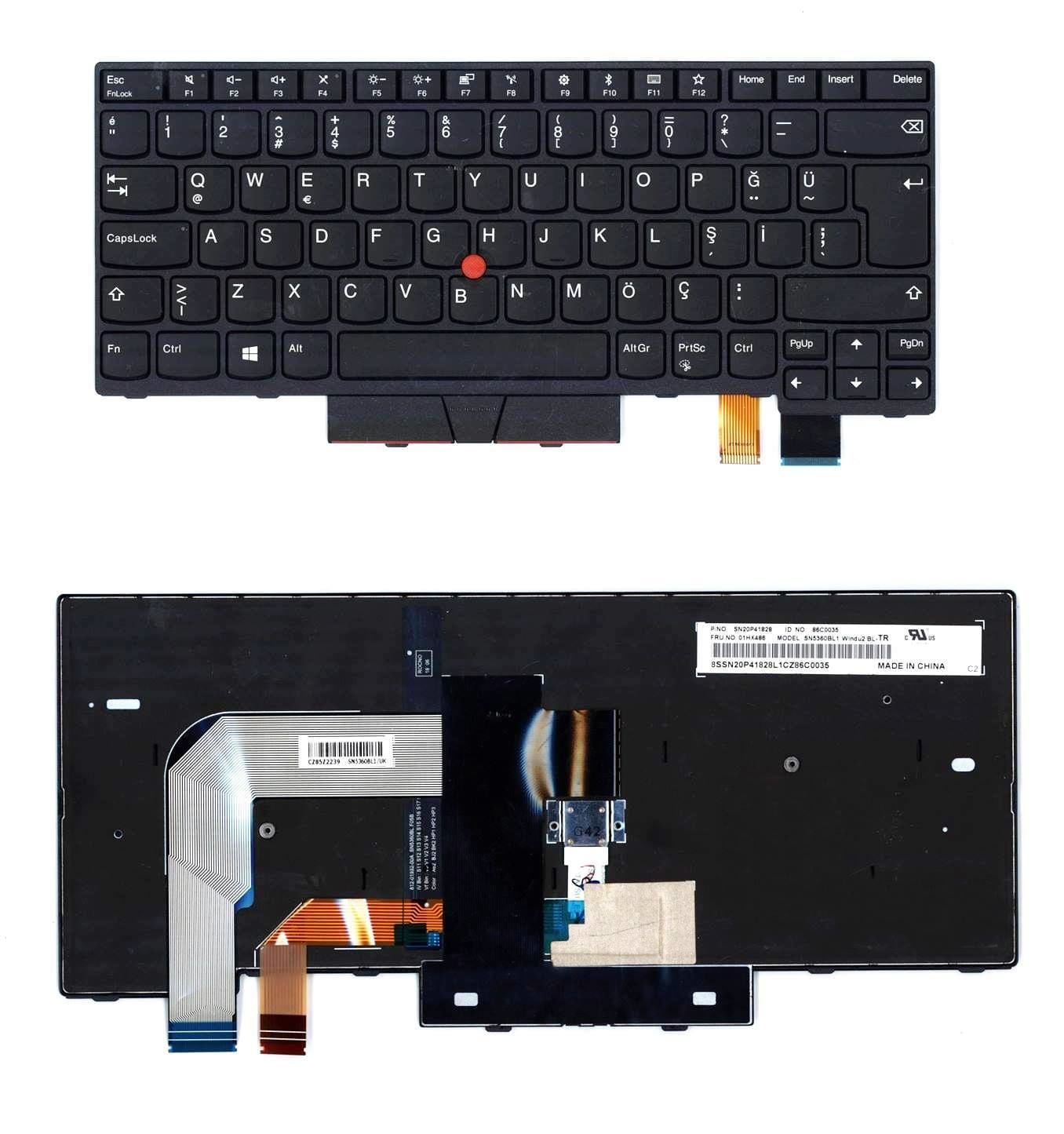 Lenovo Thinkpad T470 20HD, 20HE, 20JM, 20JN T480 20L5 20L6, A485 20MU 20MV, A475 20KL, 20KM 01ax364, 01ax394 01ax392 01ax433 01ax446, 01ax476 01ax474 01ax487, 01ax517 01ax515 01ax528, 01ax558 01ax556 01ax569 01ax599 01ax597 Tp00088a  Klavye Tuş Takımı